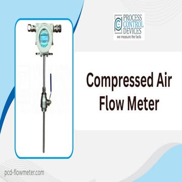 Digital Air Flow Meter for Compressed Air Systems - PCD Flowmeter | PDF