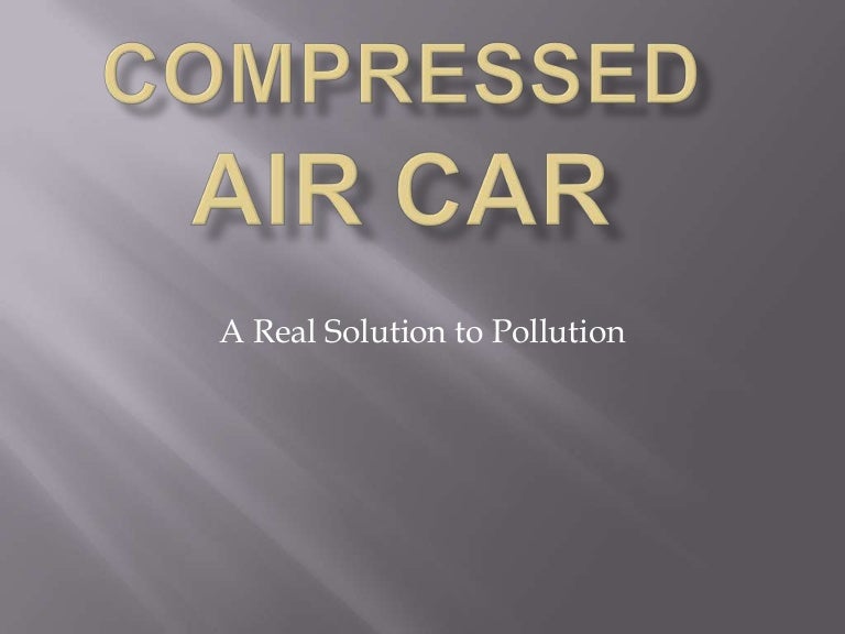 Compressed air car