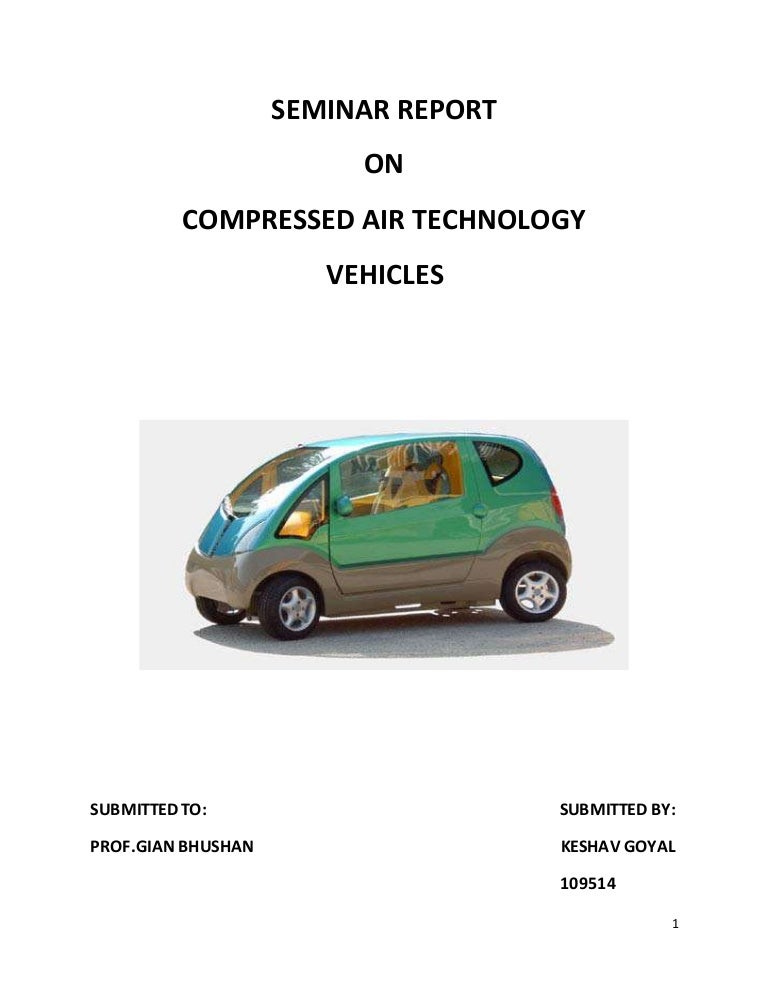 Compressed air car technology