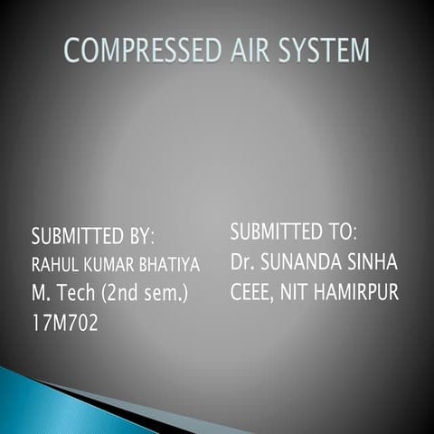 Compressed air system