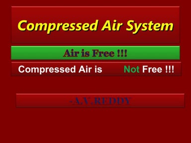 Compressed air system avr