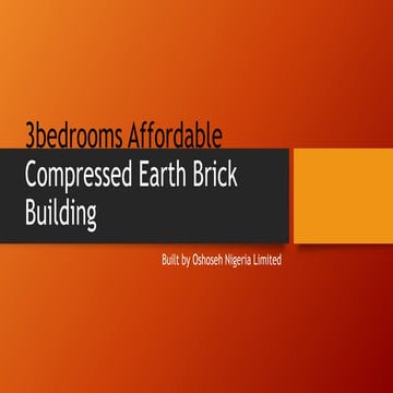 Compressed Earth Block Building