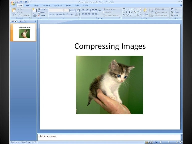 compress powerpoint
