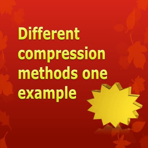 Compression one example | PPT