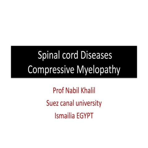 Compressive spine disease