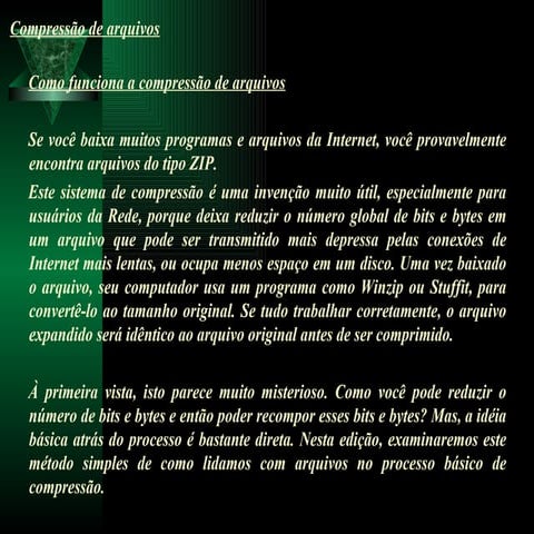 Compressão de arquivos