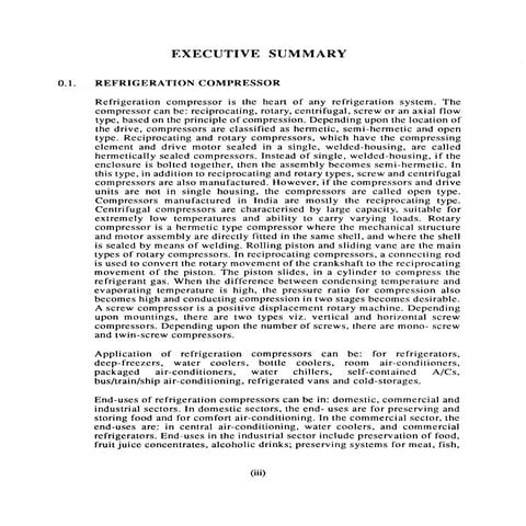 Compressors industry india in the 90s