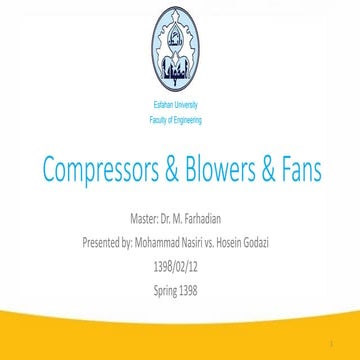 Compressors &amp; blowers &amp; fans