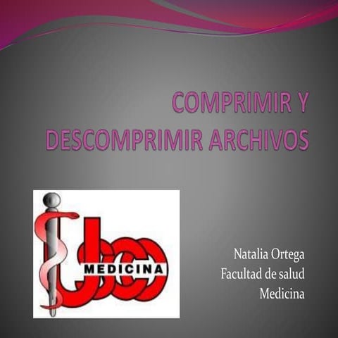 Comprimir y descomprimir archivos