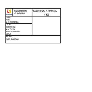 Comprobante de transferencia