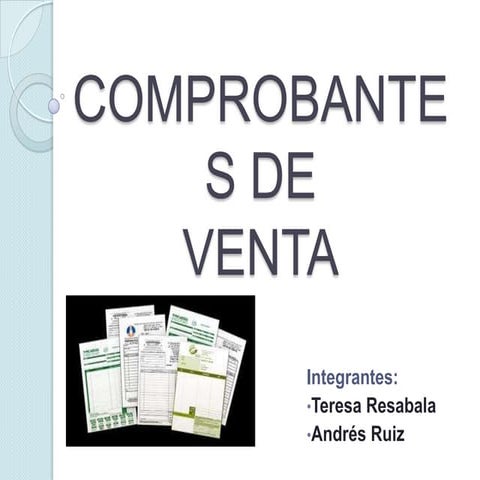 Comprobantes de venta