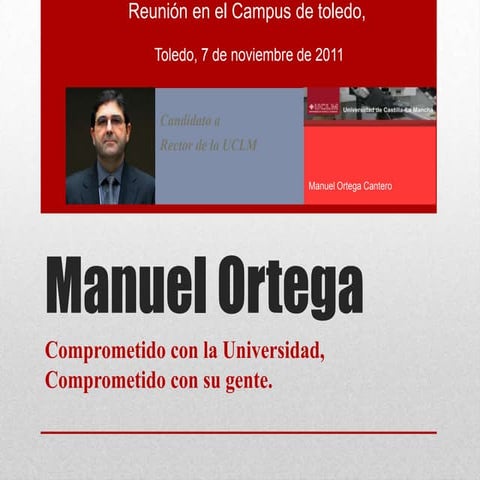 Carta de presentación del candidato a rector de la URJC David Ríos ...