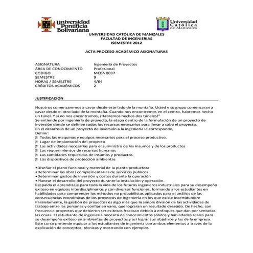 Compromiso ingenieria de proyectos