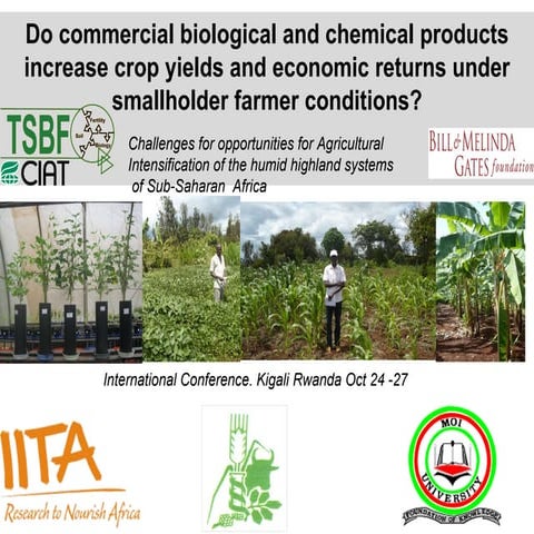 Jefwa - Do commercial biological and chemical products increase crop yields a...
