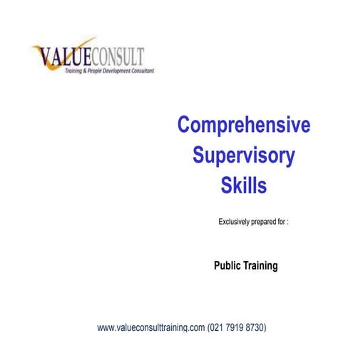 Basic supervisory | PDF