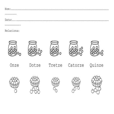 Comptar i relacionar (fins al 15)