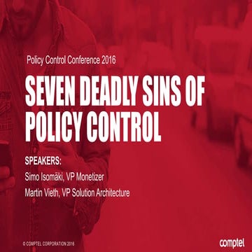 Comptel 7 deadly sins of policy control