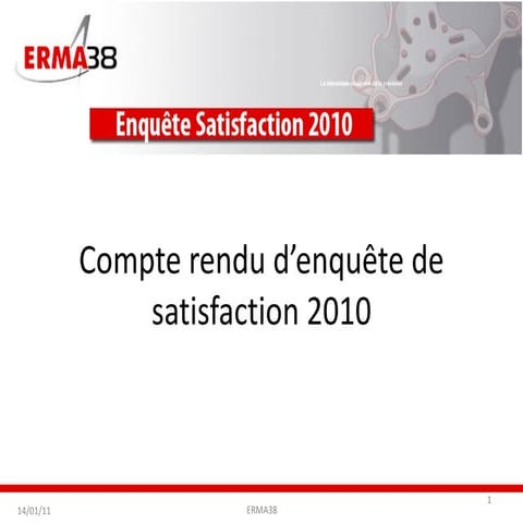 Compte rendu d'enquête de satisfaction 10