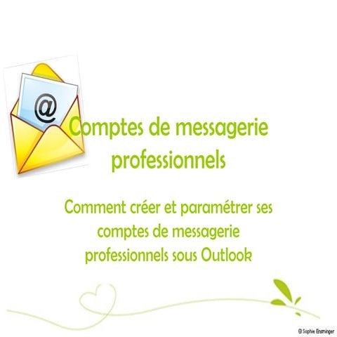 Comptes de messagerie professionnelle