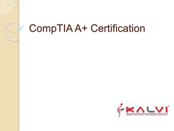 CompTIA Certification Information | PPT