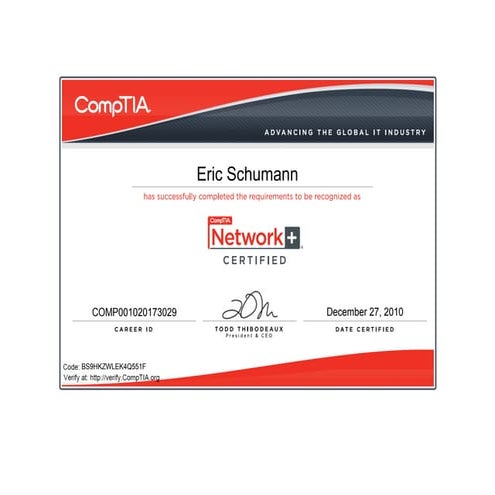 Comp Tia A+ (2009 Edition) Certificate | PDF