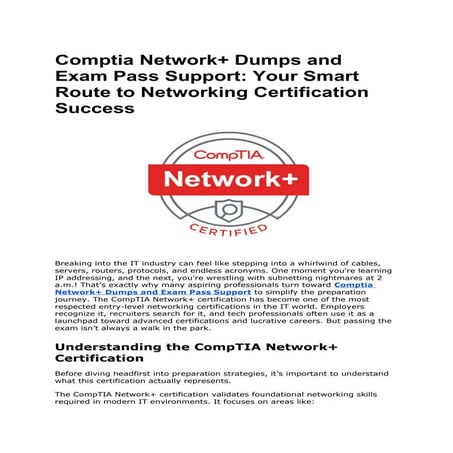 CompTIA Network+ Training Courses | PPTX