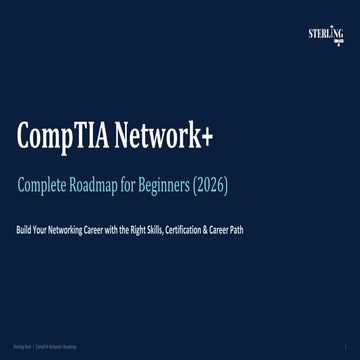 CompTIA Network+ Complete Roadmap for Beginners (2026): Certification ...