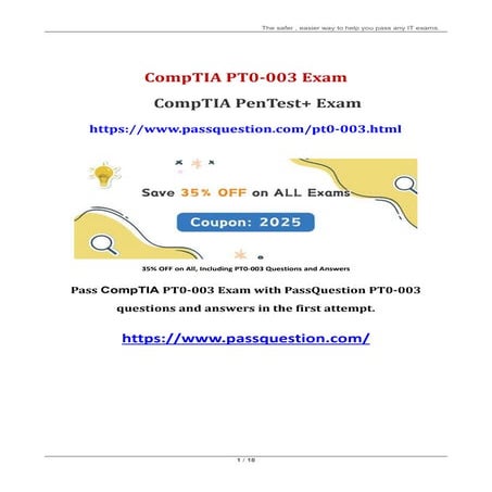 CompTIA PenTest+ PT0-003 PDF Questions and Answers.pdf