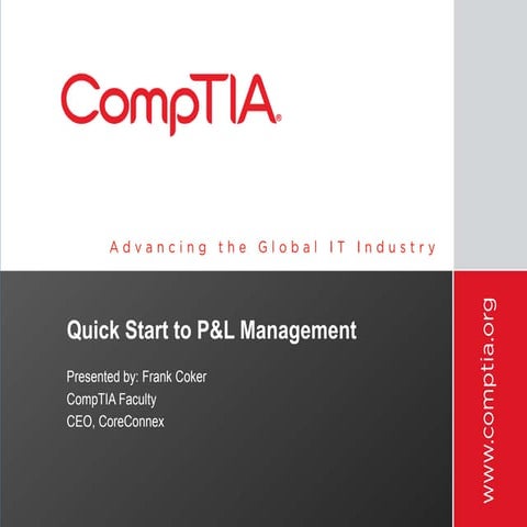 CompTIA P&L Management with Frank Coker
