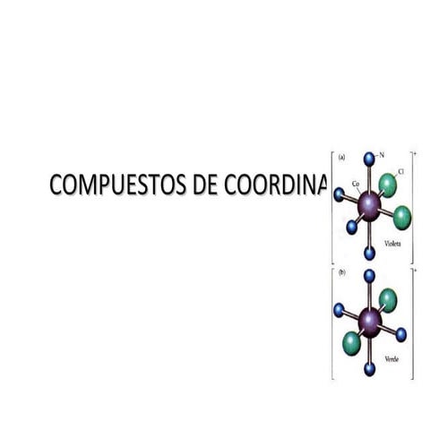 Compuestos de cordinadinacion 2