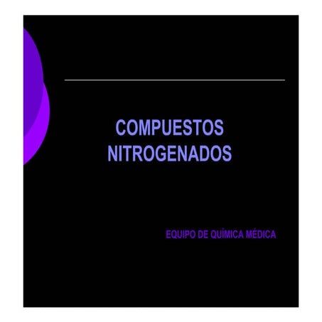 Compuestos nitrogenados