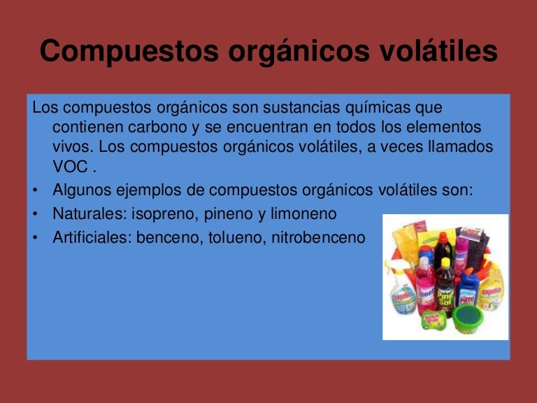 Compuestos orgánicos volátiles