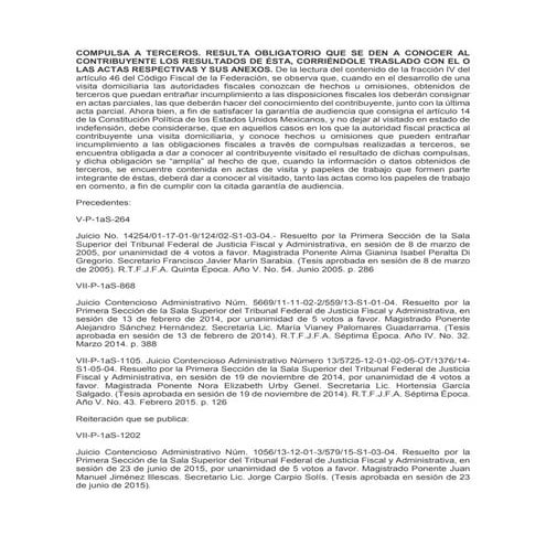 Compulsa a terceros | PDF