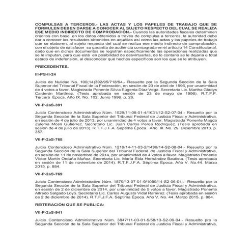 Compulsa a terceros | PDF