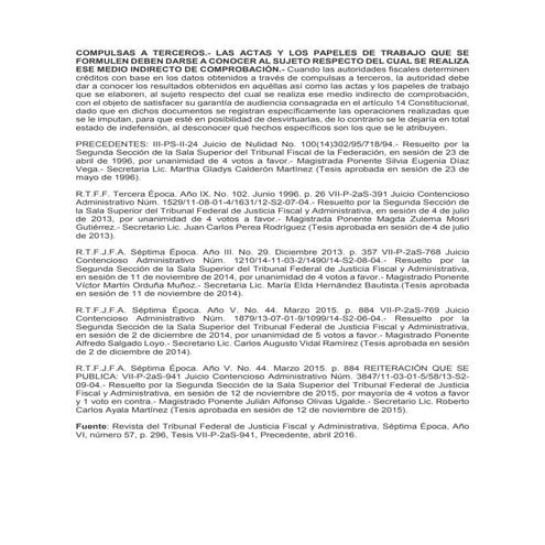 Compulsa a terceros | PDF