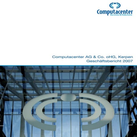 Computacenter Geschäftsbericht 2007