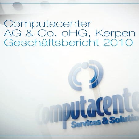 Computacenter Geschäftsbericht 2010