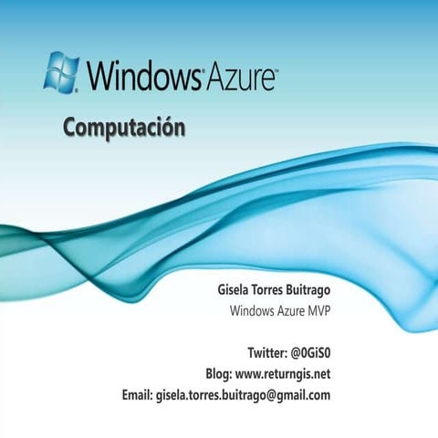Computación en Windows Azure Platform 26 01-2011