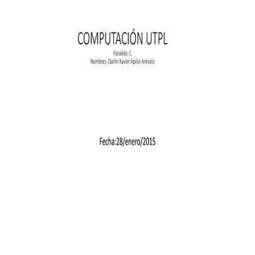 Computación utpl