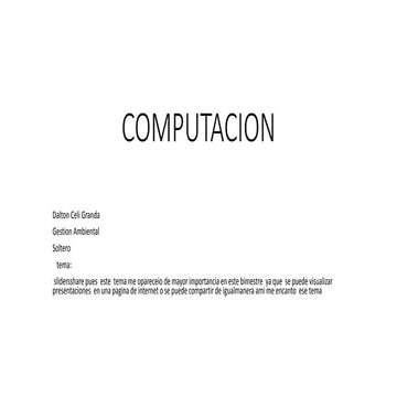 Computacion -presentacion