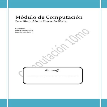 Computacion10mo. Parte1. 2010