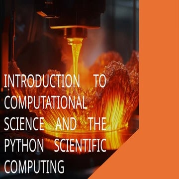 Comprehensive Introduction to Computational Science and Python ...