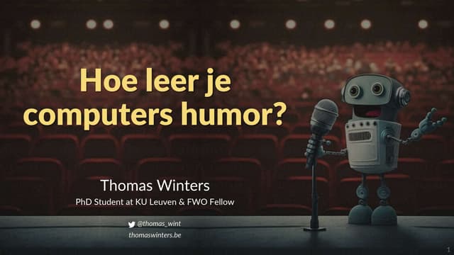 Hoe leer je computers humor?