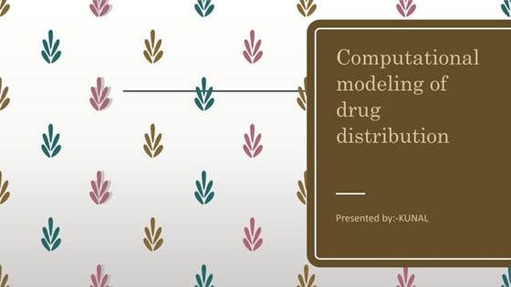 Computational modeling in drug disposition | PPTX