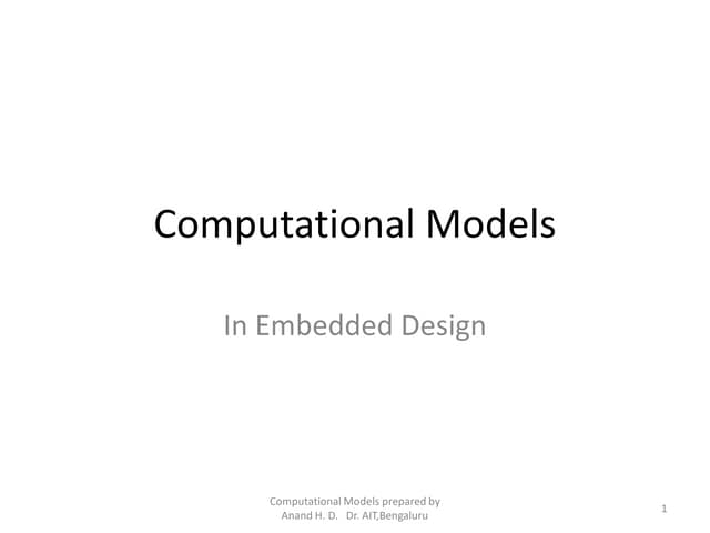 Computational models
