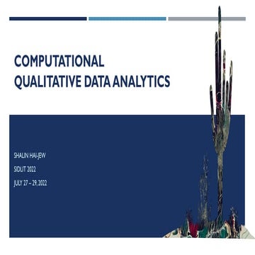 Computational Qualitative Data Analytics