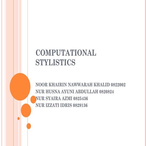 Computationalstylistics   tbpresented