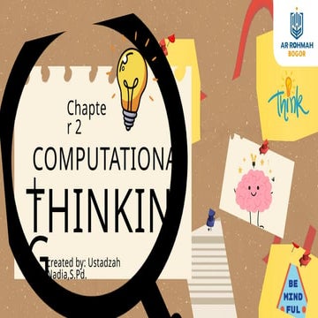 Computational Thinking - Chapter 2 Informatics Subject (VII) | PPTX