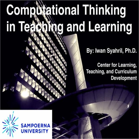 Computational Thinking in Teaching and Learning | PPT