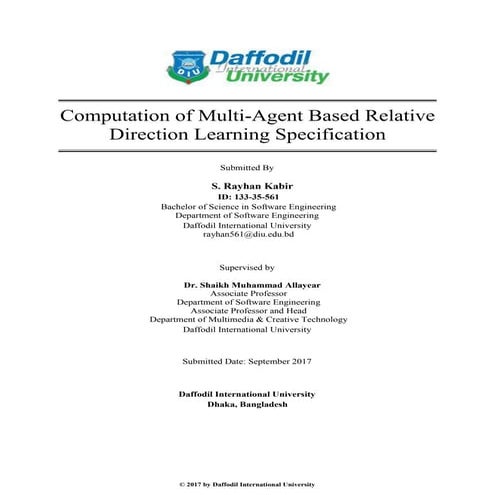 Computation of Multi-Agent Based Relative Direction Learning ...